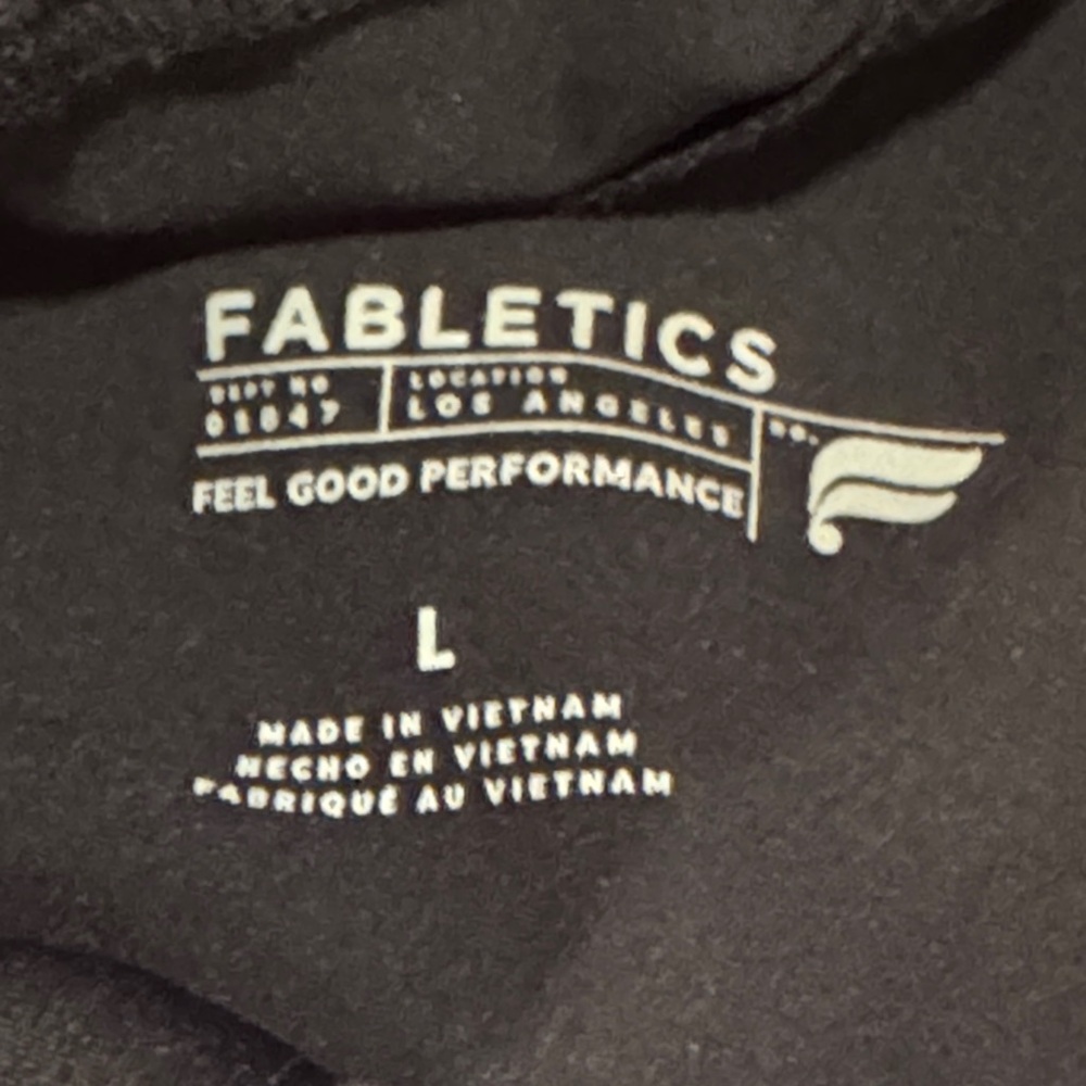 Fabletics Black Joggers with Pink Accents - Picture 4 of 4
